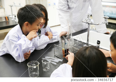 Chemistry class experiment 34656717