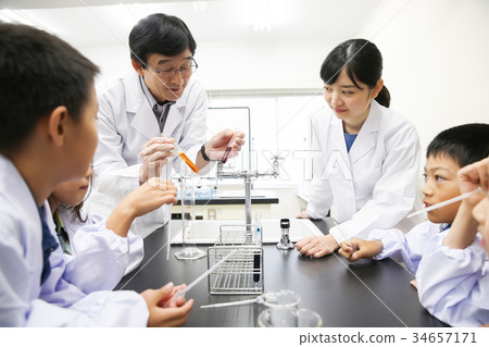 Chemistry class experiment 34657171