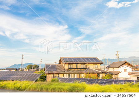 Solar power panels for innovation green energy Solar power panels for innovation green energy 34657604