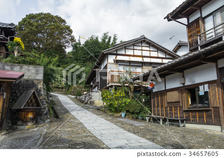 The old town or old buildings of Magome The old town or old buildings of Magome 34657605