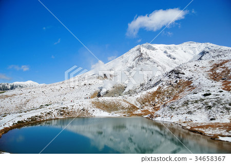 Asahi-dake和Kanazomi Pond Asahi-dake和Kanazomi Pond 34658367