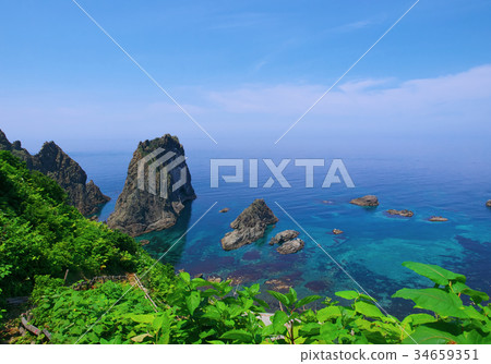Shakotan Shima Warfair海岸的絕佳景色 34659351