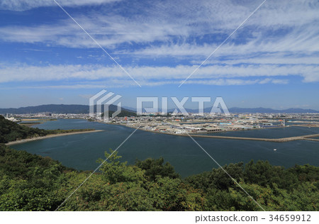 View the Tokushima city and Mt. View the Tokushima city and Mt. 34659912