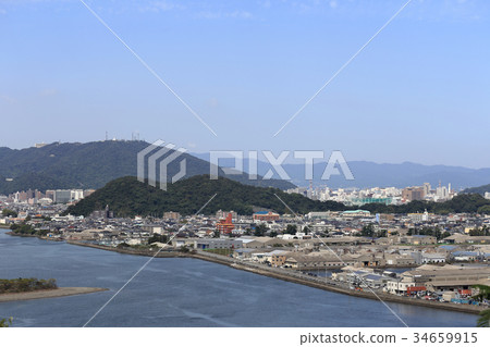 View the Tokushima city and Mt. View the Tokushima city and Mt. 34659915