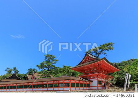 Hiyodo Shrine神道色塔門 34660381