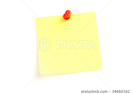 Yellow note paper Yellow note paper 34660382