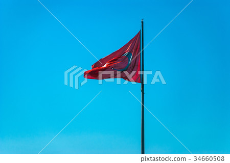 土耳其國旗反對光 土耳其國旗反對光 34660508