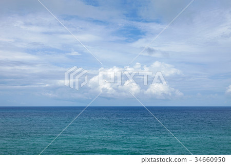tropical andaman sea with blue sky and clouds tropical andaman sea with blue sky and clouds 34660950