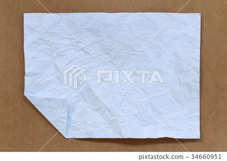 Blank white paper fold. Blank white paper fold. 34660951