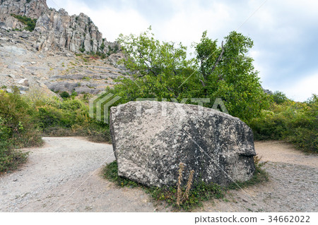 big stone in natural park The Valley of Ghosts big stone in natural park The Valley of Ghosts 34662022