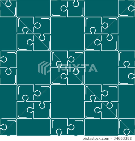 Puzzle seamless pattern background vector - Stock Illustration ...