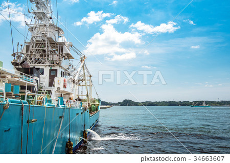 海洋漁船停泊 海洋漁船停泊 34663607