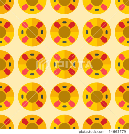 Cute sweet colorful donut seamless pattern dessert Cute sweet colorful donut seamless pattern dessert 34663779