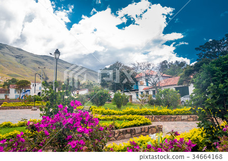 Colonial building of Villa de Leyva in Colombia Colonial building of Villa de Leyva in Colombia 34664168