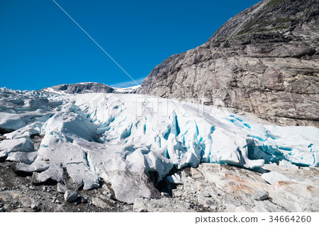 Nigardsbreen - Jostedalsbreen glacier in Norway 34664260