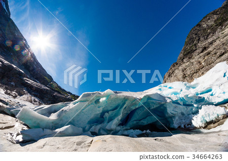 Nigardsbreen - Jostedalsbreen glacier in Norway 34664263