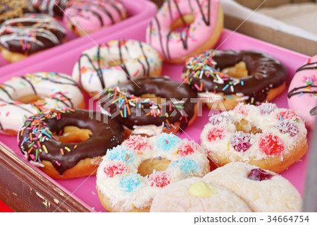 donuts at street food 34664754