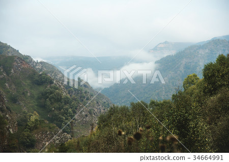 A beautiful morning landscape of gorge in the 34664991
