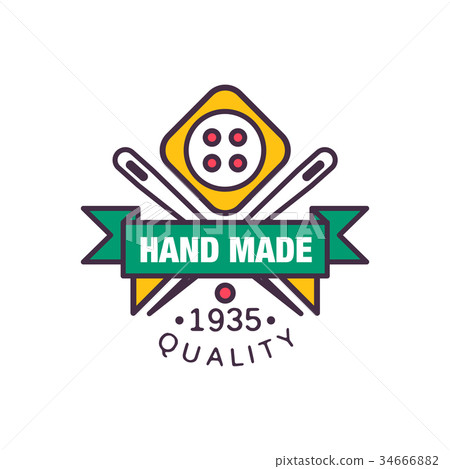 Handmade logo template, quality since 1935, retro Handmade logo template, quality since 1935, retro 34666882