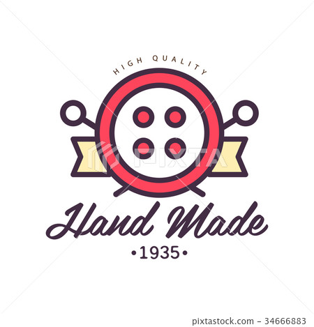 Handmade logo template, since 1935, retro 34666883