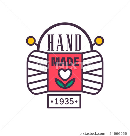 Handmade logo template, since 1935, retro 34666966