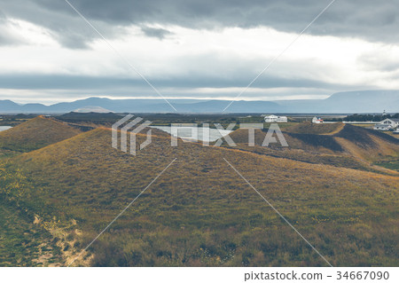 Skutustadagigar pseudocraters, Iceland 34667090