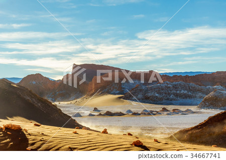 Moon Valley by San Pedro de Atacama in Chile 34667741