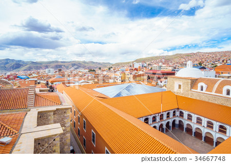 Cityscape of colonial tow of Potosi 34667748