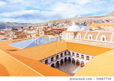 Cityscape of colonial tow of Potosi 34667749