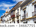 Street of colonial Buildings of Sucre 34667755