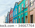 Colonial houses in the streets of Valparais 34667764