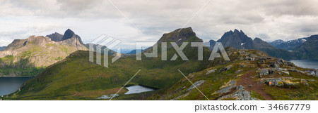 View from the Segla mountain, Norway 34667779