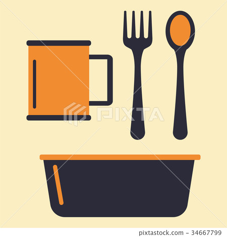 Tableware cup plastic dishes kitchen restaurant Tableware cup plastic dishes kitchen restaurant 34667799