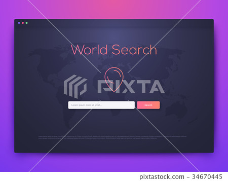 Vector Illustration of screens and web concept 34670445