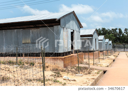 barracks at Coconut Tree Prison on Phu Quoc Island barracks at Coconut Tree Prison on Phu Quoc Island 34670617