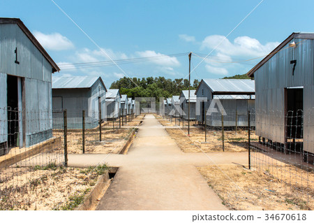 barracks at Coconut Tree Prison on Phu Quoc Island barracks at Coconut Tree Prison on Phu Quoc Island 34670618