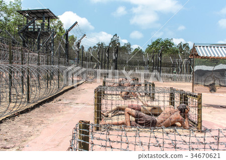 Inside the Coconut Tree Prison, Vietnam War museum Inside the Coconut Tree Prison, Vietnam War museum 34670621