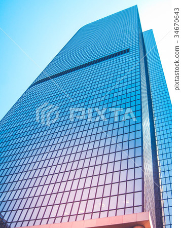 modern glass facade of skyscraper office building modern glass facade of skyscraper office building 34670643