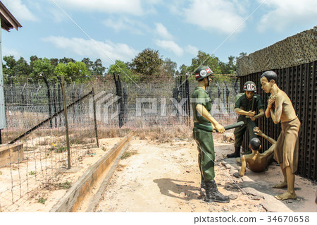 Coconut Tree Prison o Phu Quoc Island in Vietnam Coconut Tree Prison o Phu Quoc Island in Vietnam 34670658
