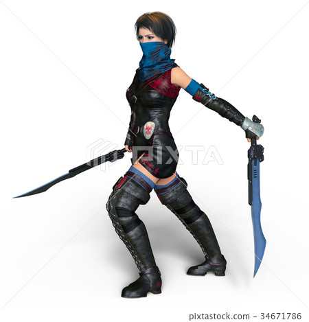 Female fighter 34671786