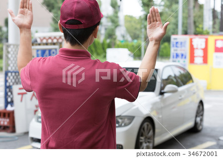 Gas station induction guidance Gas station induction guidance 34672001