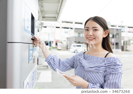 加油站加油自助人付款 34673268