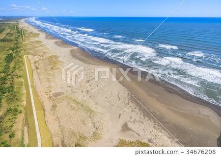 Aerial view near Sanno city Inouchi beach Aerial view near Sanno city Inouchi beach 34676208