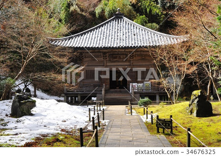 Matsushima Enjyoin Mitakadon of the snow scene Matsushima Enjyoin Mitakadon of the snow scene 34676325