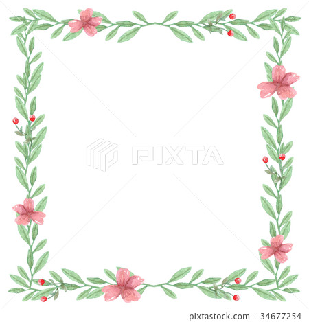 Watercolor Flower Background 34677254