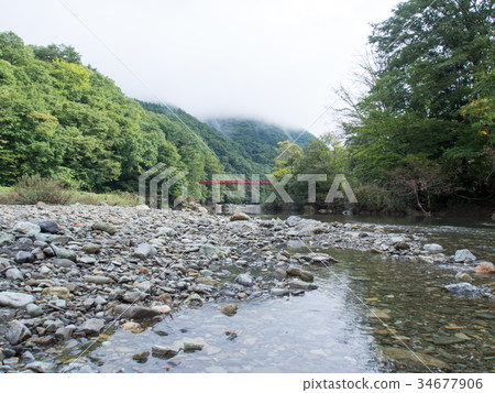 秋田縣Aspiration Valley紅色吊橋神的Iwahashi橋 34677906