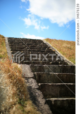 Stairs to embankment Stairs to embankment 34678139