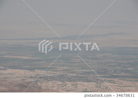 Mount Nebo Moses' last place Jordan River Palestinian Territories Mount Nebo Moses' last place Jordan River Palestinian Territories 34678631