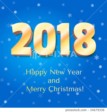 Happy New Year 2018 and Marry Christmas 34679336