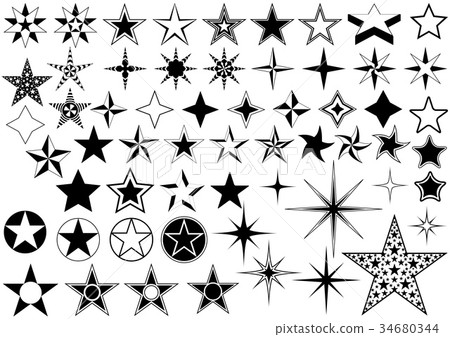 Vector Collection of Star 34680344